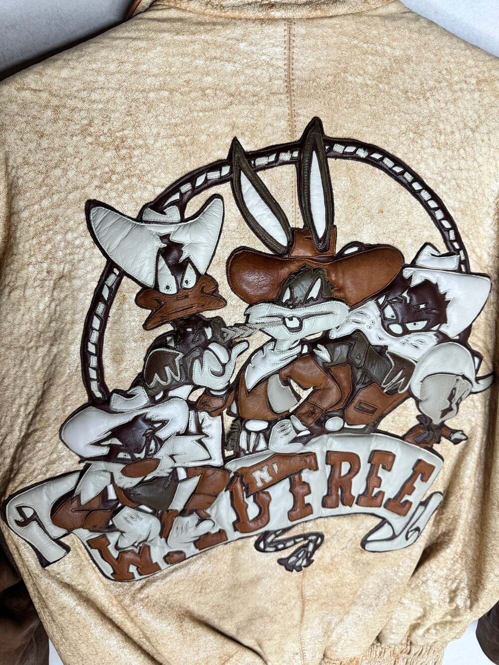 Baez Looney Tunes Wild West Varsity Jacket - Picture 5 of 5